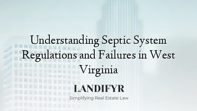 Understanding Septic System Regulations and Failures in West Virginia