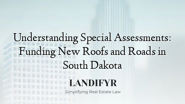 Understanding Special Assessments: Funding New Roofs and Roads in South Dakota