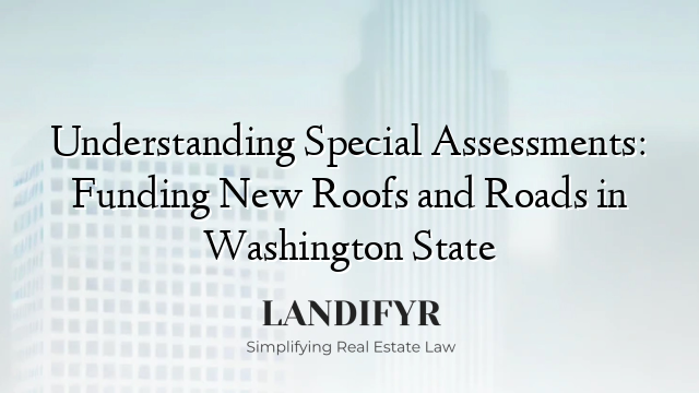 Understanding Special Assessments: Funding New Roofs and Roads in Washington State