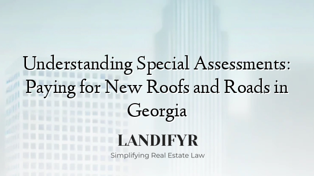 Understanding Special Assessments: Paying for New Roofs and Roads in Georgia