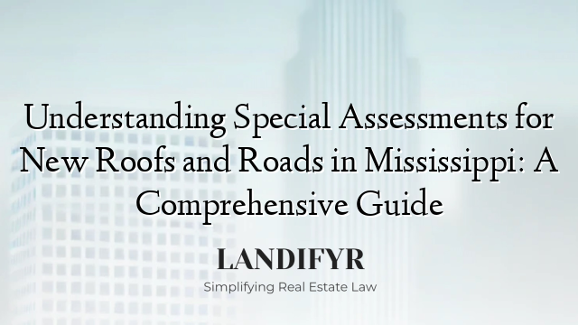 Understanding Special Assessments for New Roofs and Roads in Mississippi: A Comprehensive Guide
