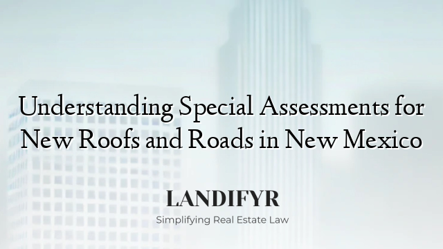Understanding Special Assessments for New Roofs and Roads in New Mexico