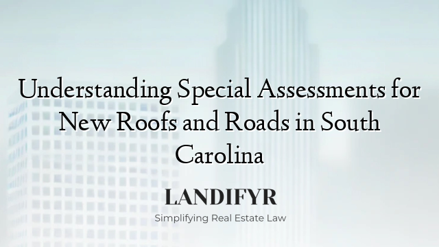 Understanding Special Assessments for New Roofs and Roads in South Carolina