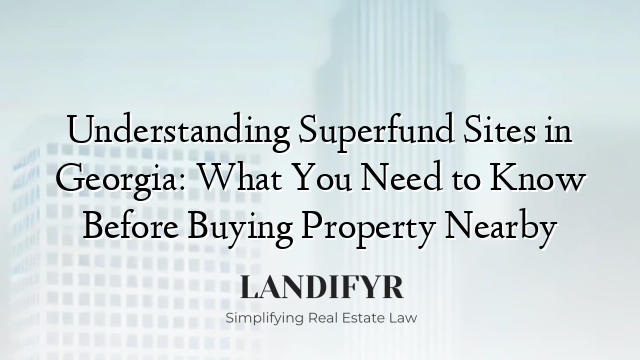 Understanding Superfund Sites in Georgia: What You Need to Know Before Buying Property Nearby