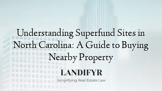 Understanding Superfund Sites in North Carolina: A Guide to Buying Nearby Property