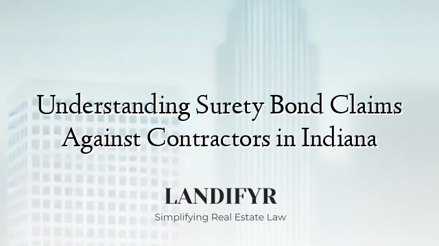 Understanding Surety Bond Claims Against Contractors in Indiana