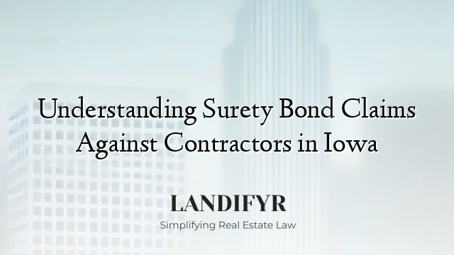 Understanding Surety Bond Claims Against Contractors in Iowa