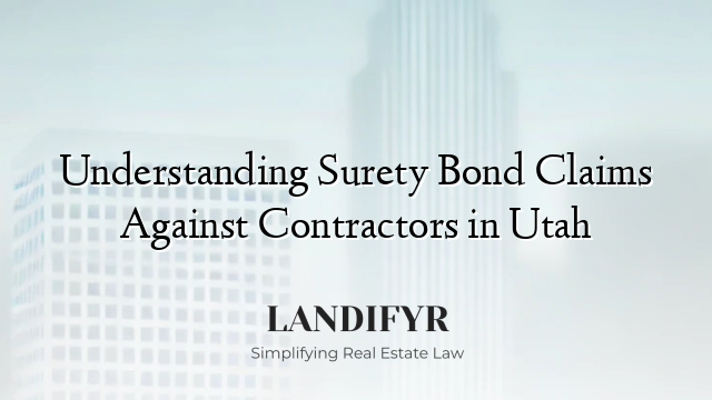 Understanding Surety Bond Claims Against Contractors in Utah