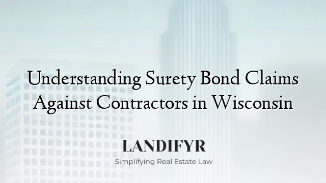 Understanding Surety Bond Claims Against Contractors in Wisconsin