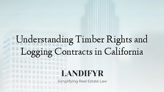Understanding Timber Rights and Logging Contracts in California