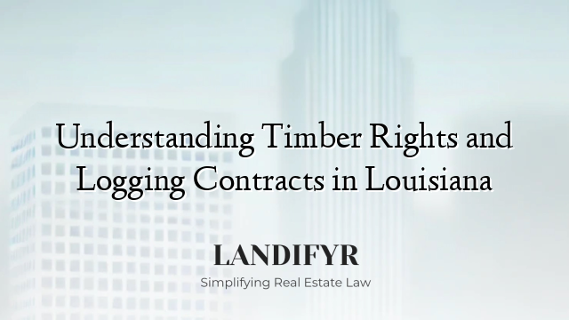 Understanding Timber Rights and Logging Contracts in Louisiana