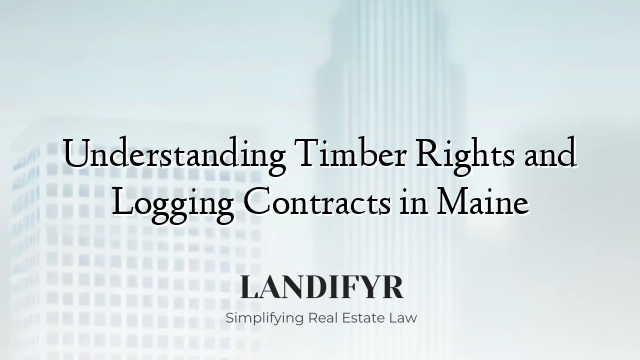 Understanding Timber Rights and Logging Contracts in Maine
