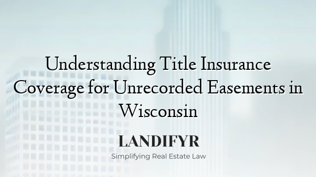 Understanding Title Insurance Coverage for Unrecorded Easements in Wisconsin
