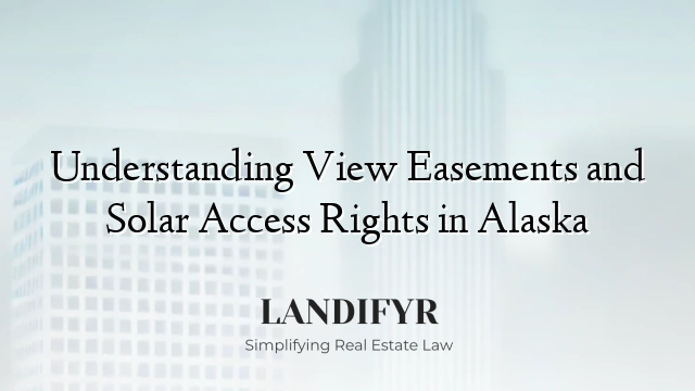 Understanding View Easements and Solar Access Rights in Alaska
