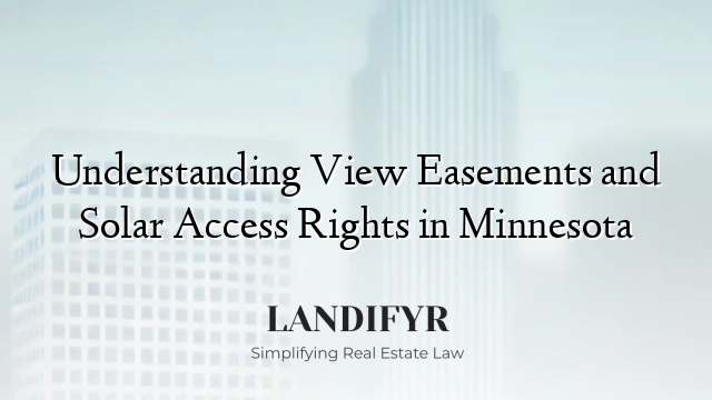 Understanding View Easements and Solar Access Rights in Minnesota