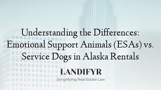 Understanding the Differences: Emotional Support Animals (ESAs) vs. Service Dogs in Alaska Rentals