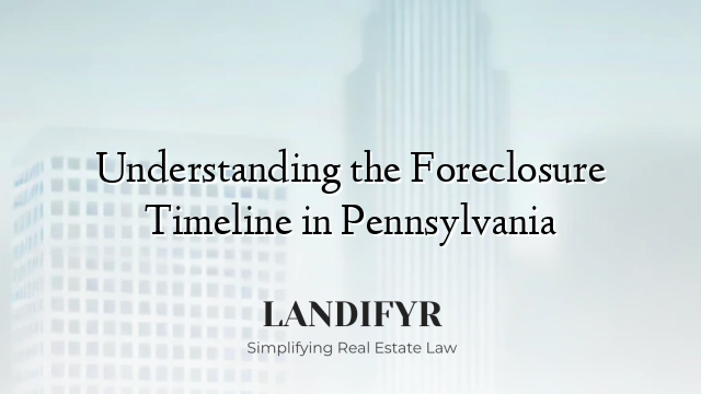 Understanding the Foreclosure Timeline in Pennsylvania