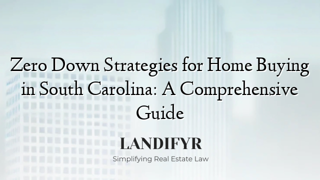 Zero Down Strategies for Home Buying in South Carolina: A Comprehensive Guide