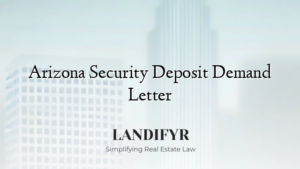 Arizona Security Deposit Demand Letter