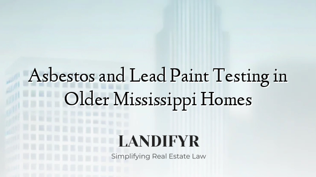 Asbestos and Lead Paint Testing in Older Mississippi Homes