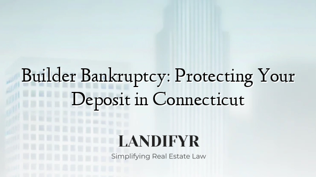 Builder Bankruptcy: Protecting Your Deposit in Connecticut
