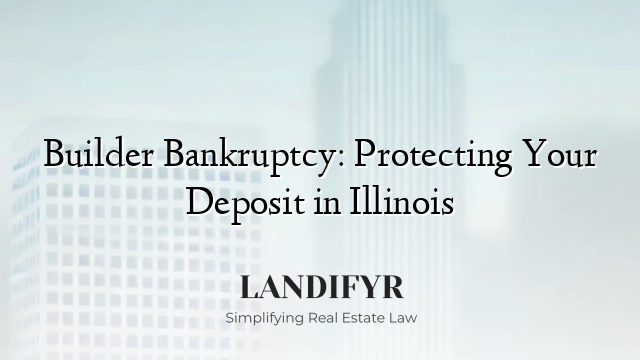 Builder Bankruptcy: Protecting Your Deposit in Illinois