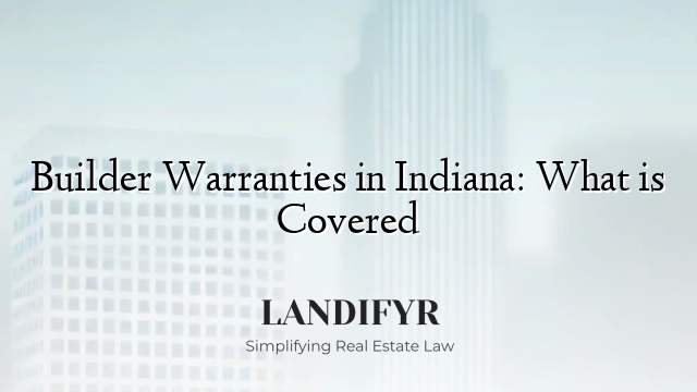 Builder Warranties in Indiana: What is Covered