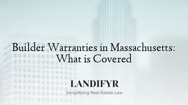 Builder Warranties in Massachusetts: What is Covered