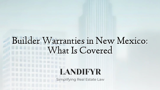 Builder Warranties in New Mexico: What Is Covered