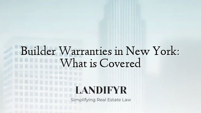 Builder Warranties in New York: What is Covered