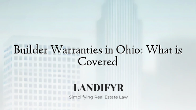 Builder Warranties in Ohio: What is Covered