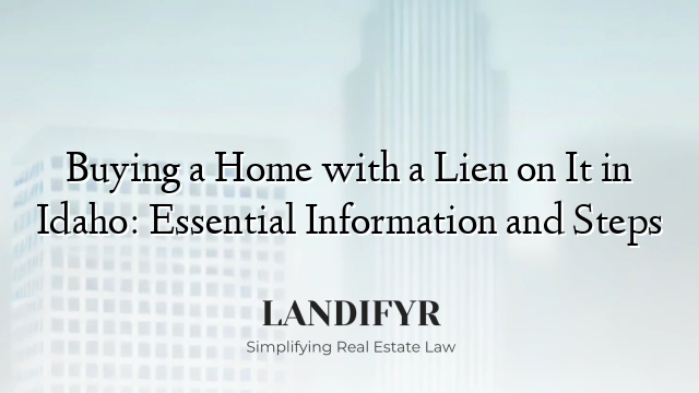 Buying a Home with a Lien on It in Idaho: Essential Information and Steps