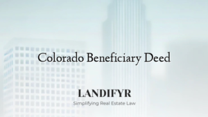 Colorado Beneficiary Deed