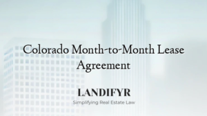Colorado Month-to-Month Lease Agreement