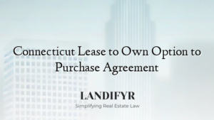 Connecticut Lease to Own Option to Purchase Agreement