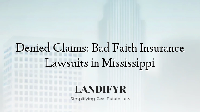 Denied Claims: Bad Faith Insurance Lawsuits in Mississippi