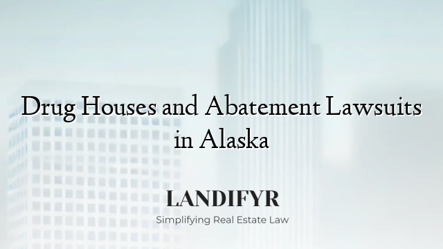 Drug Houses and Abatement Lawsuits in Alaska