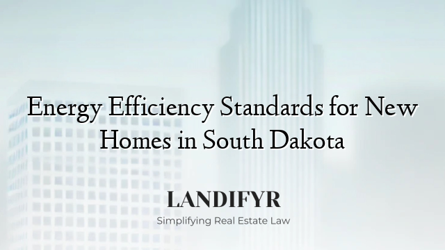 Energy Efficiency Standards for New Homes in South Dakota
