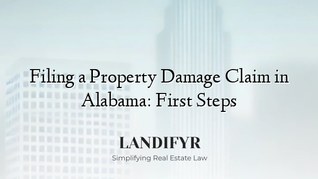 Filing a Property Damage Claim in Alabama: First Steps