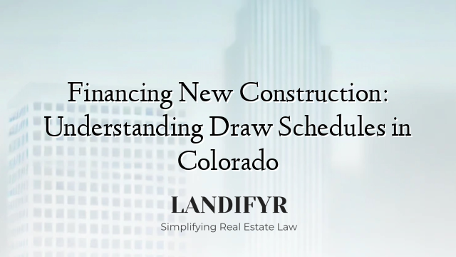 Financing New Construction: Understanding Draw Schedules in Colorado