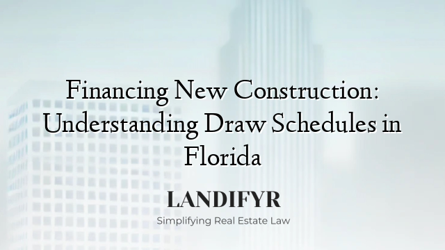 Financing New Construction: Understanding Draw Schedules in Florida