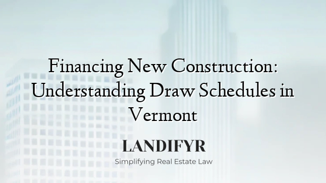 Financing New Construction: Understanding Draw Schedules in Vermont