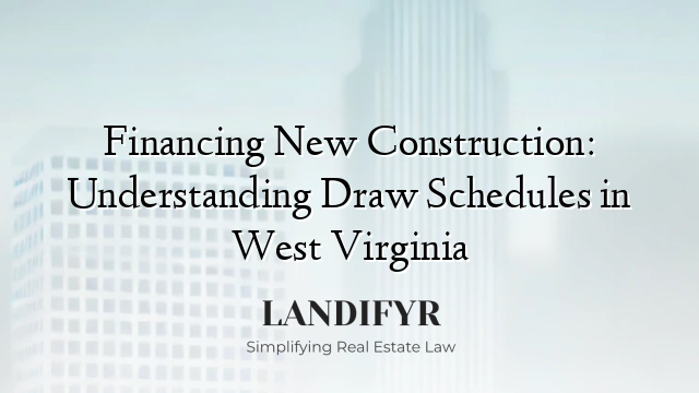 Financing New Construction: Understanding Draw Schedules in West Virginia