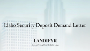 Idaho Security Deposit Demand Letter