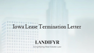 Iowa Lease Termination Letter