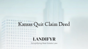 Kansas Quit Claim Deed
