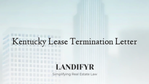 Kentucky Lease Termination Letter