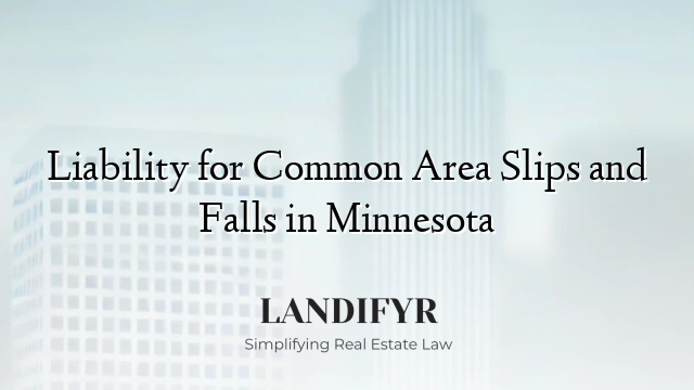 Liability for Common Area Slips and Falls in Minnesota