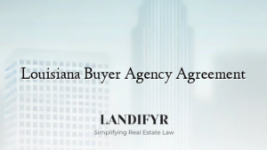 Louisiana Buyer Agency Agreement