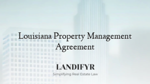 Louisiana Property Management Agreement